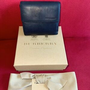 EUC Authentic Burberry Wallet Black Leather